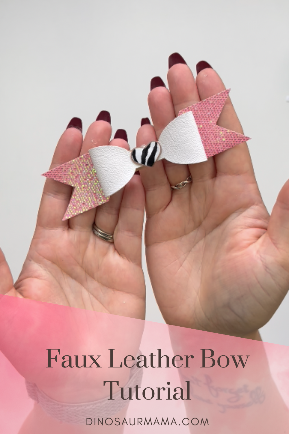 Make a Faux Leather Bow With Cricut Bow SVG Free File